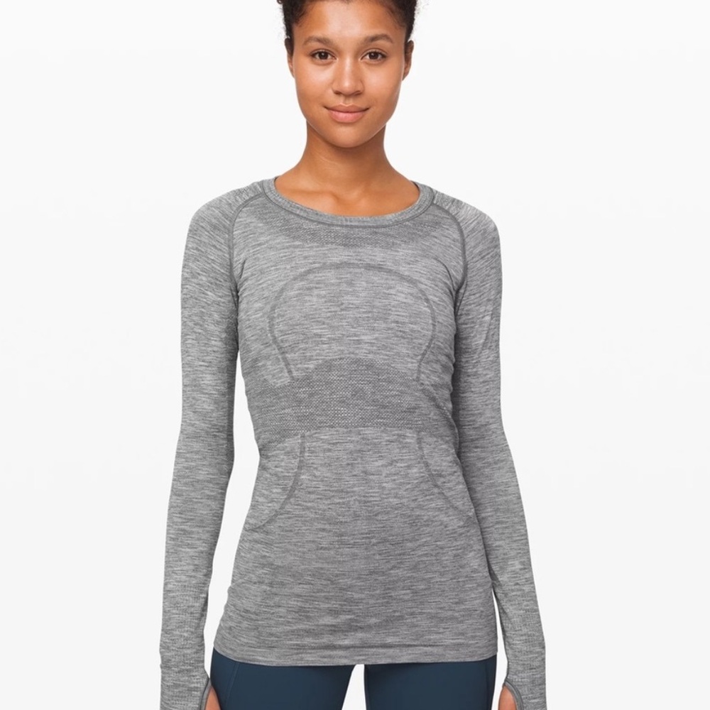 Lululemon heathered gray Swiftly Tech Long Sleeve